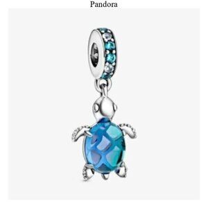 Pandora Murano Glass Sea Turtle Dangle Charm